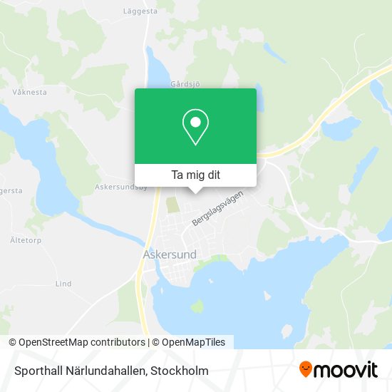Sporthall Närlundahallen karta
