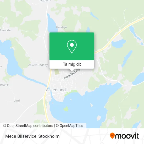 Meca Bilservice karta