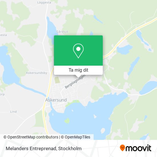 Melanders Entreprenad karta