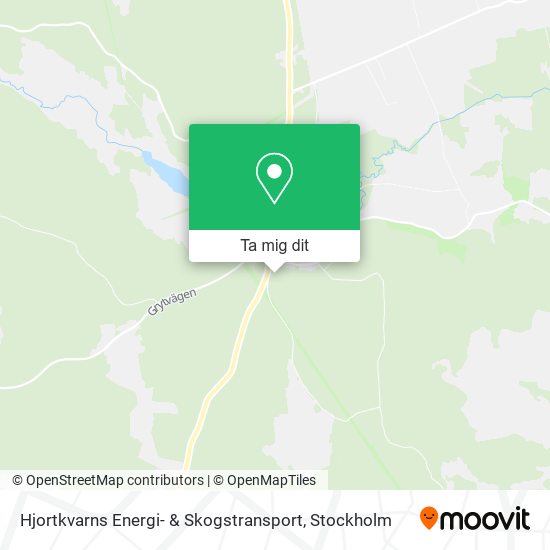 Hjortkvarns Energi- & Skogstransport karta