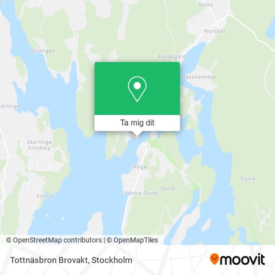 Tottnäsbron Brovakt karta