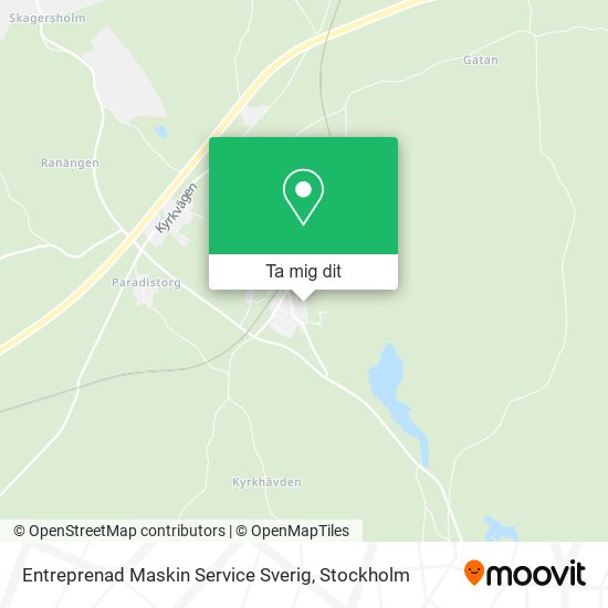 Entreprenad Maskin Service Sverig karta