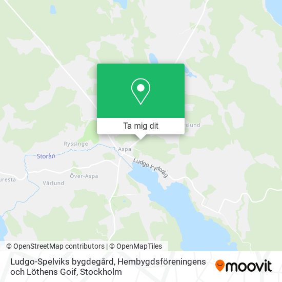 Ludgo-Spelviks bygdegård, Hembygdsföreningens och Löthens Goif karta