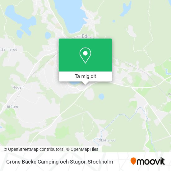 Gröne Backe Camping och Stugor karta