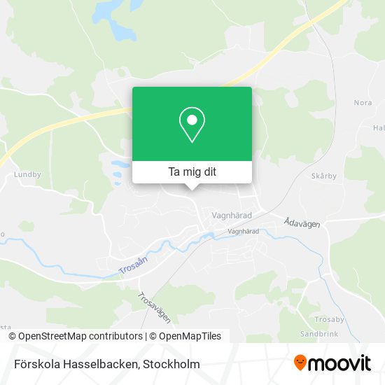 Förskola Hasselbacken karta