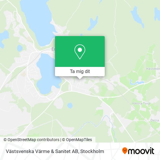 Västsvenska Värme & Sanitet AB karta
