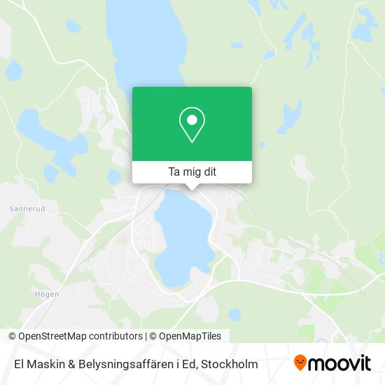 El Maskin & Belysningsaffären i Ed karta