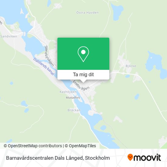 Barnavårdscentralen Dals Långed karta