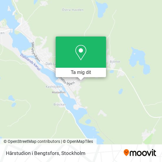 Hårstudion i Bengtsfors karta