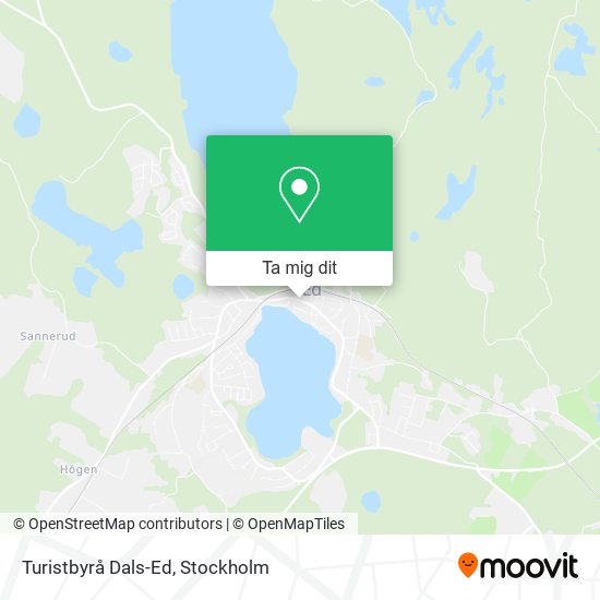 Turistbyrå Dals-Ed karta