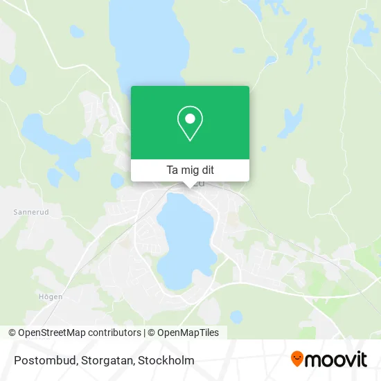 Postombud, Storgatan karta