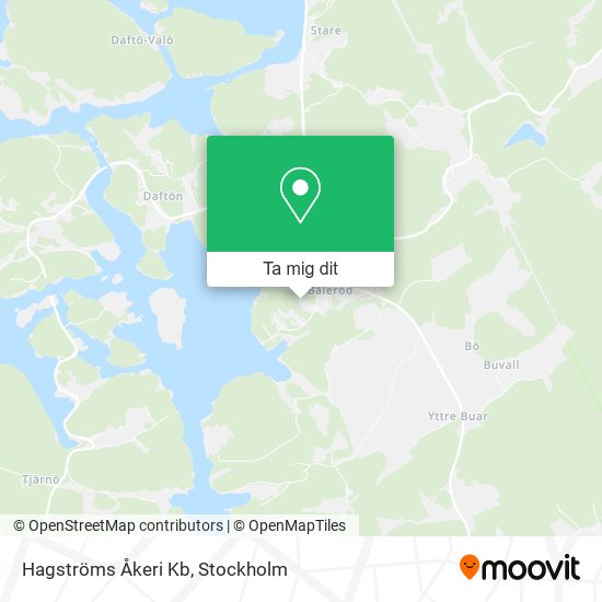 Hagströms Åkeri Kb karta