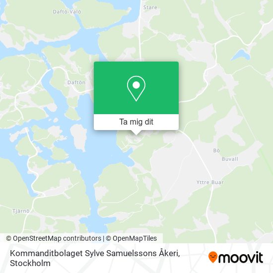 Kommanditbolaget Sylve Samuelssons Åkeri karta
