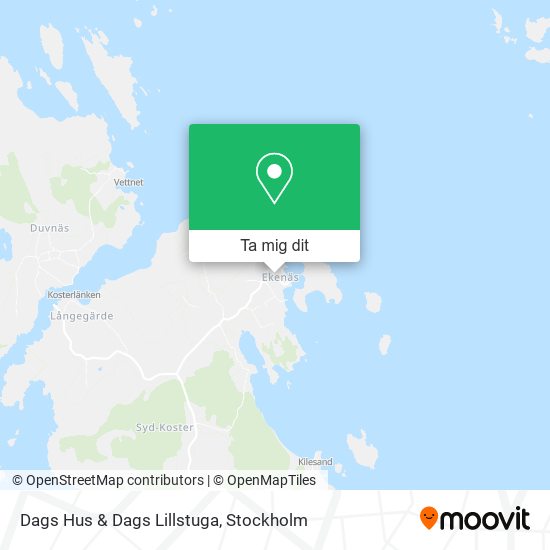 Dags Hus & Dags Lillstuga karta
