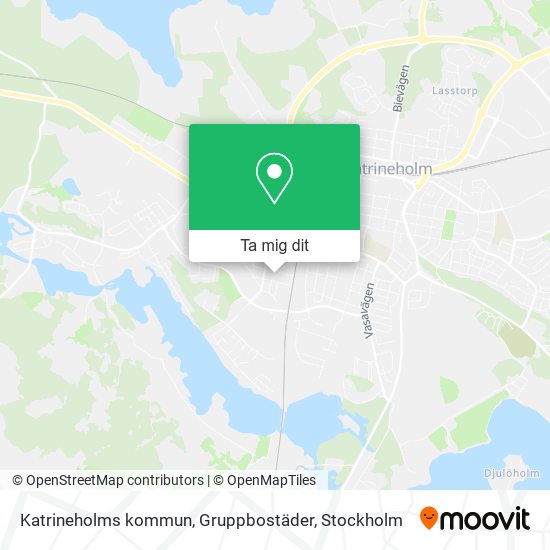 Katrineholms kommun, Gruppbostäder karta