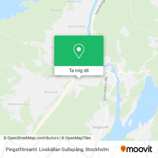 Pingstförsaml. Livskällan Gullspång karta