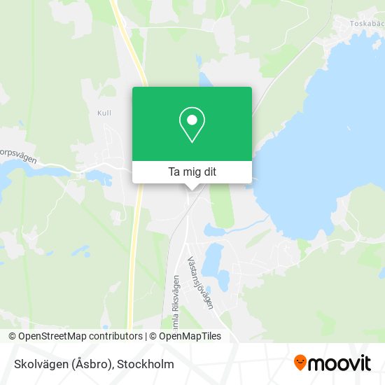 Skolvägen (Åsbro) karta