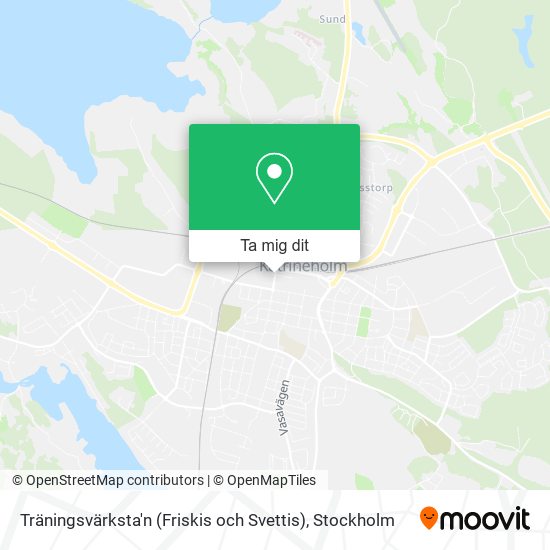 Träningsvärksta'n (Friskis och Svettis) karta