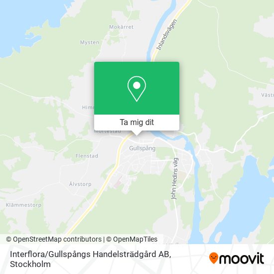 Interflora / Gullspångs Handelsträdgård AB karta