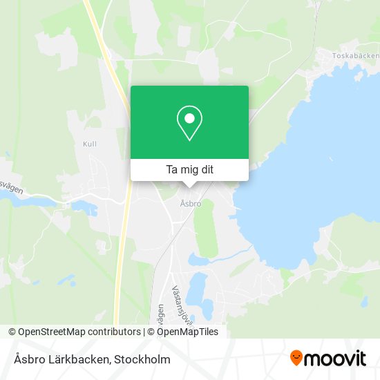 Åsbro Lärkbacken karta