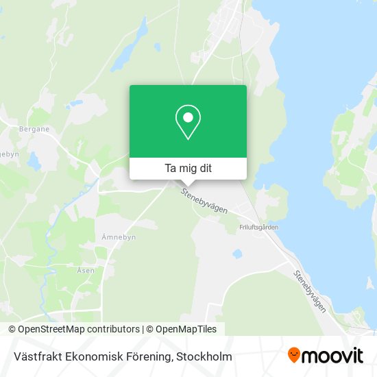 Västfrakt Ekonomisk Förening karta