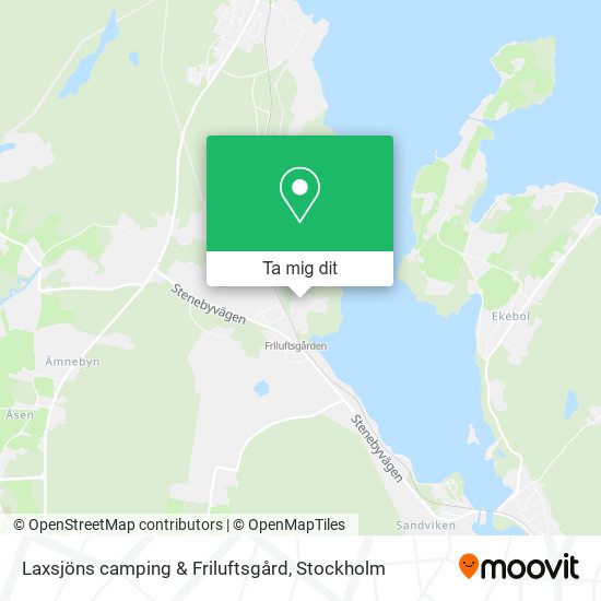 Laxsjöns camping & Friluftsgård karta