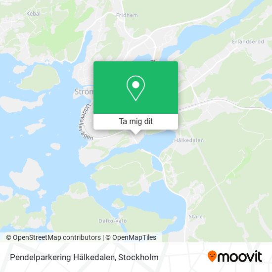 Pendelparkering Hålkedalen karta