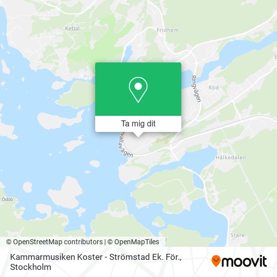 Kammarmusiken Koster - Strömstad Ek. För. karta