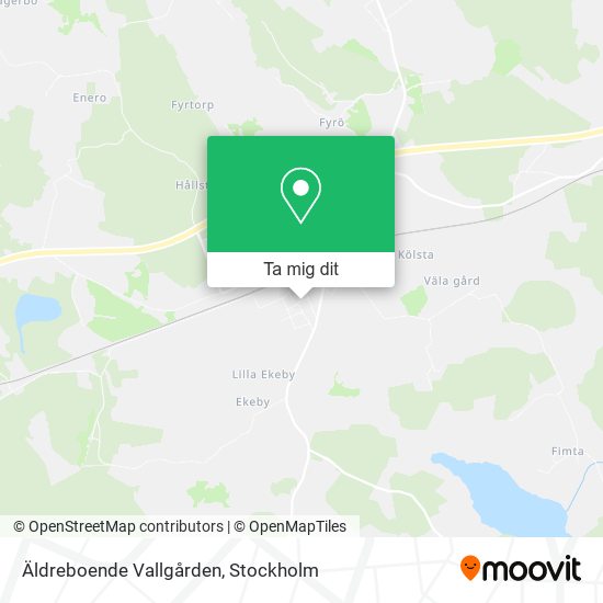 Äldreboende Vallgården karta