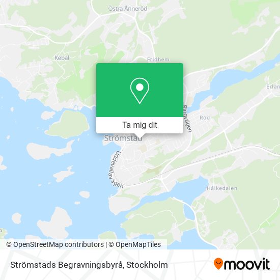 Strömstads Begravningsbyrå karta