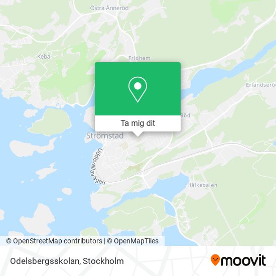 Odelsbergsskolan karta