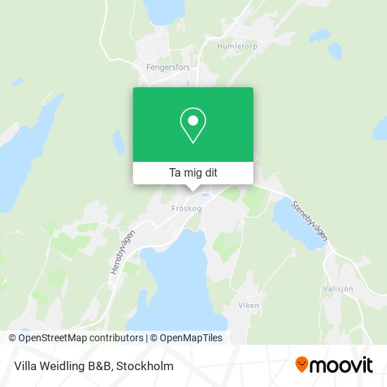 Villa Weidling B&B karta