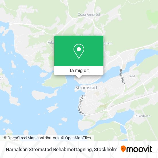 Närhälsan Strömstad Rehabmottagning karta