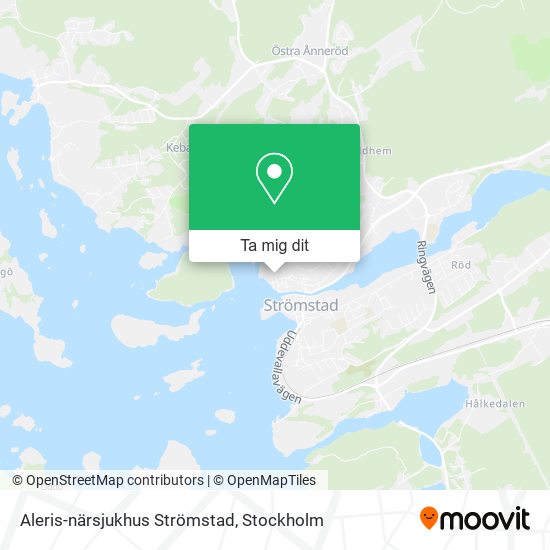 Aleris-närsjukhus Strömstad karta