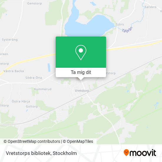 Vretstorps bibliotek karta