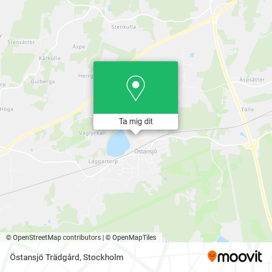 Östansjö Trädgård karta