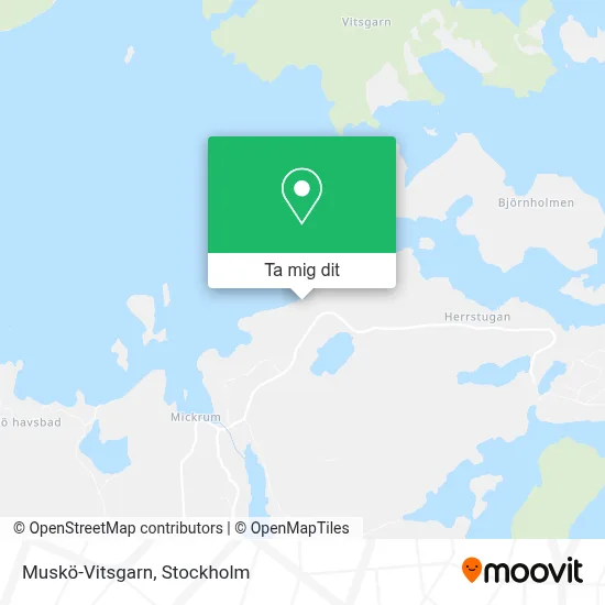 Muskö-Vitsgarn karta