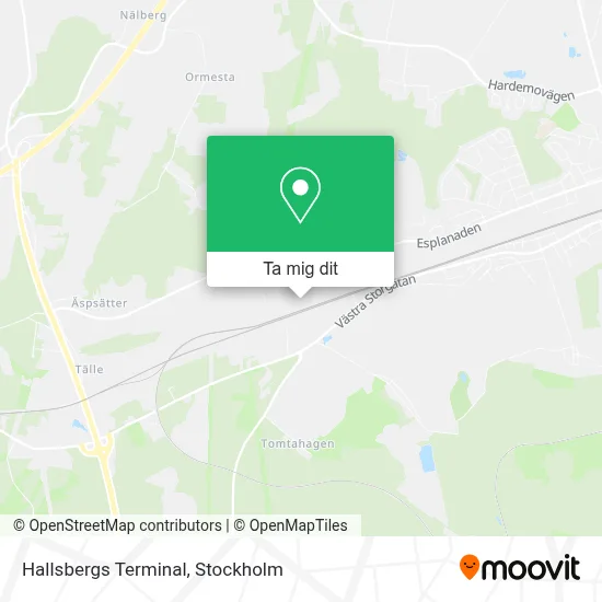 Hallsbergs Terminal karta