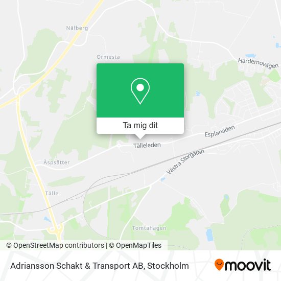 Adriansson Schakt & Transport AB karta
