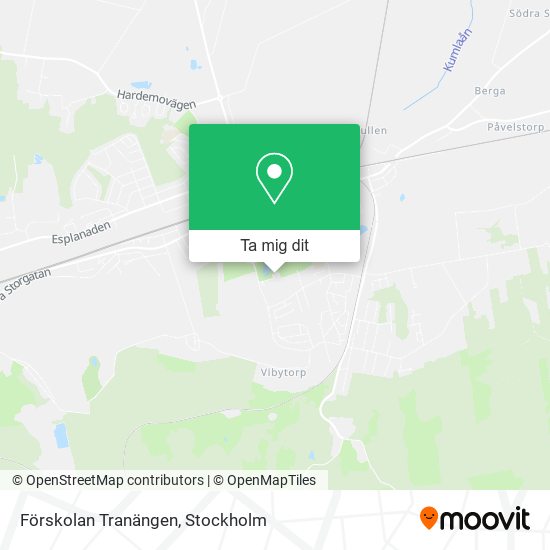 Förskolan Tranängen karta