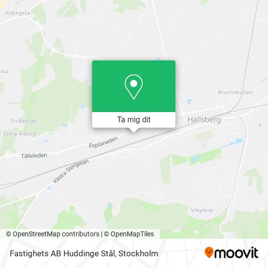 Fastighets AB Huddinge Stål karta