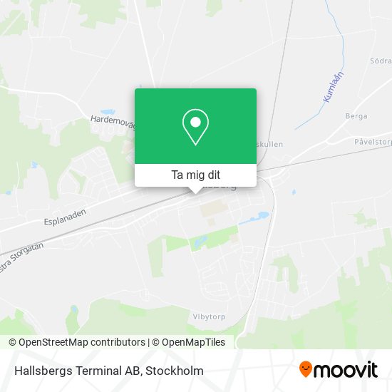 Hallsbergs Terminal AB karta