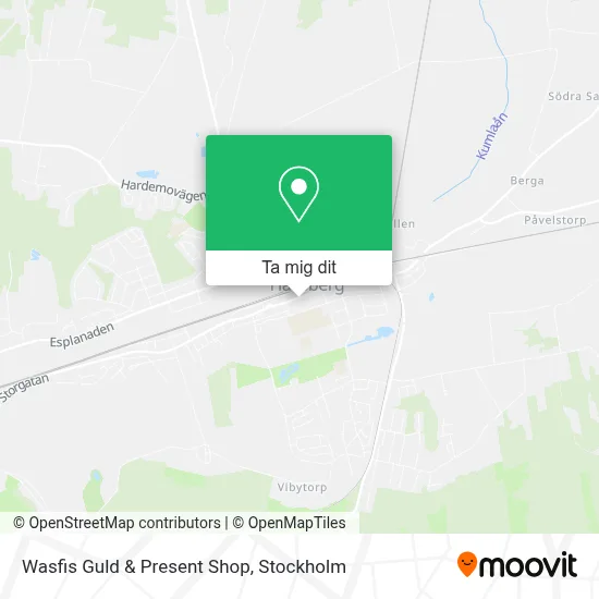 Wasfis Guld & Present Shop karta