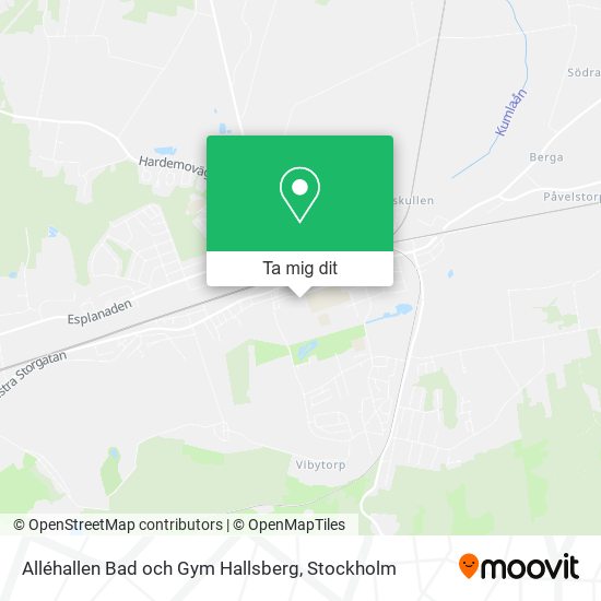 Alléhallen Bad och Gym Hallsberg karta