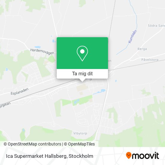 Ica Supermarket Hallsberg karta