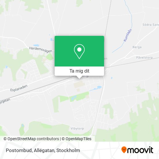 Postombud, Allégatan karta