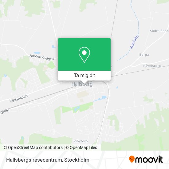 Hallsbergs resecentrum karta