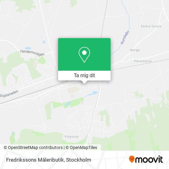 Fredrikssons Måleributik karta