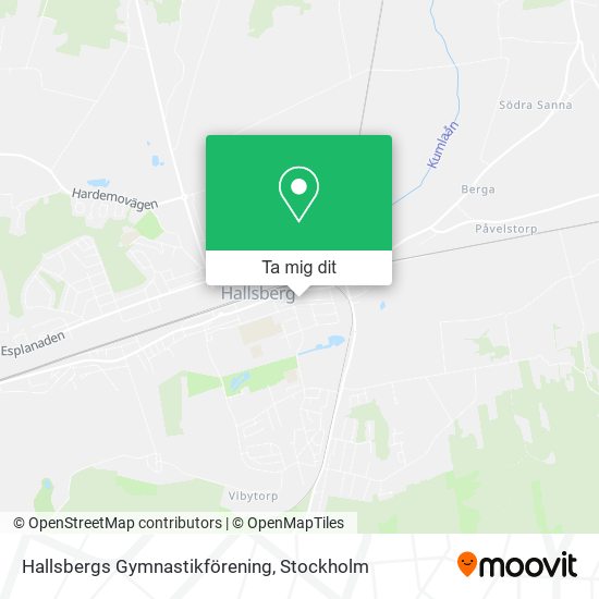 Hallsbergs Gymnastikförening karta