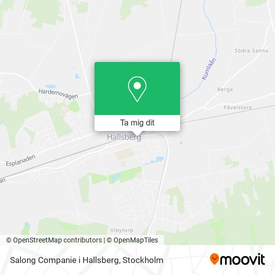 Salong Companie i Hallsberg karta